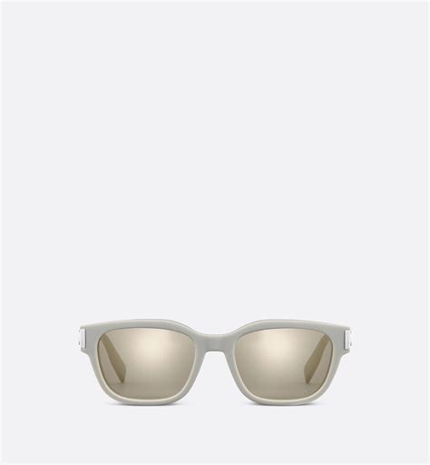 silver dior reflected sunglasses|DiorOblique S1I Transparent Beige Square Sunglasses .